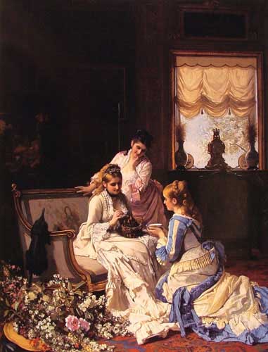 Painting Code#11016-Baugniet, Charles: Spring&#039;s New Arrivals