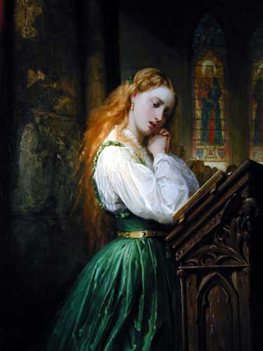 Painting Code#11035-Barker, Thomas Jones: Margaritte in the Cathedral