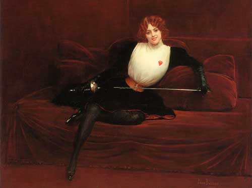 Painting Code#11038-Beraud, Jean(France): The Swordswoman