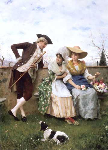 Painting Code#11050-Andreotti, Federico: Flirtation