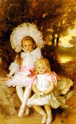 Painting Code#11125-Clark, James (USA): Sisters
