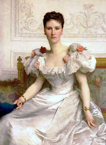 Painting Code#1113-Bouguereau, William(France): Madam the Countess of Cambaceres