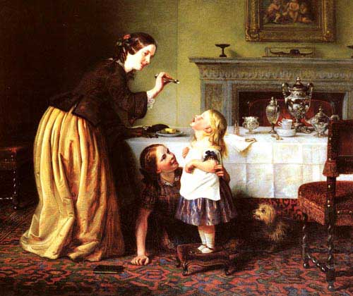 Painting Code#11142-Cope, Charles West(England): Breakfast Time - Morning Games