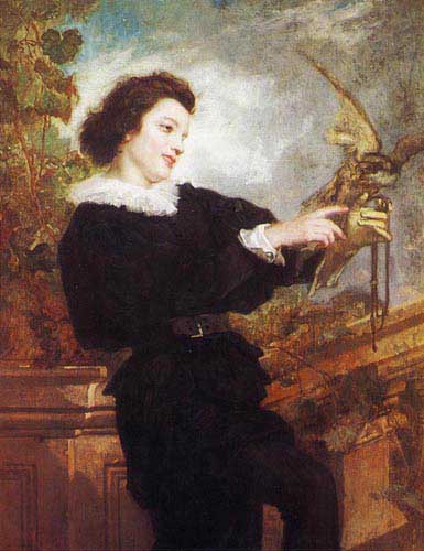 Painting Code#11157-Couture, Thomas(France): The Falconer
