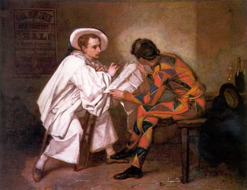 Painting Code#11167-Couture, Thomas(France): Pierrot the Politician