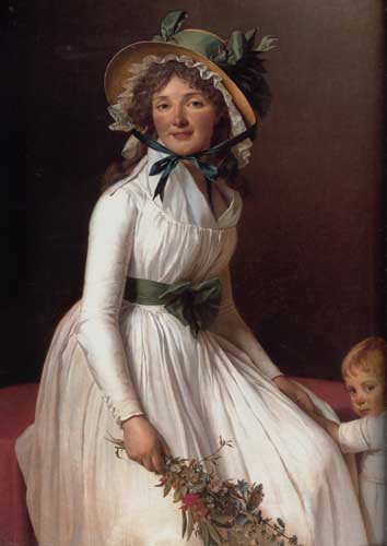 Painting Code#11188-David, Jacques-Louis(France): Portrait of Madame Seriziat