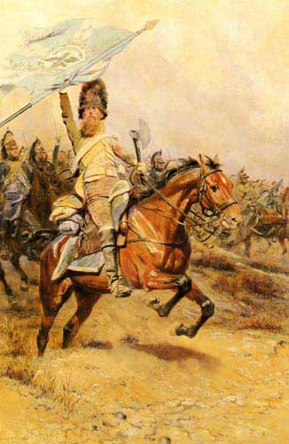 Painting Code#11232-Detaille, Jean Baptiste Edouard(France): The Charge