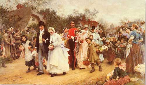 Painting Code#11294-Fildes, Sir Samuel Luke(USA): The Wedding