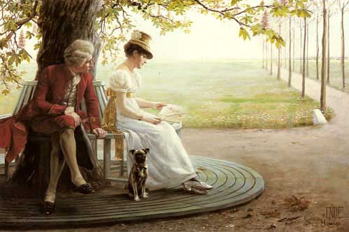 Painting Code#11332-Ende, Felix Friedrich Von(Germany): Courtship