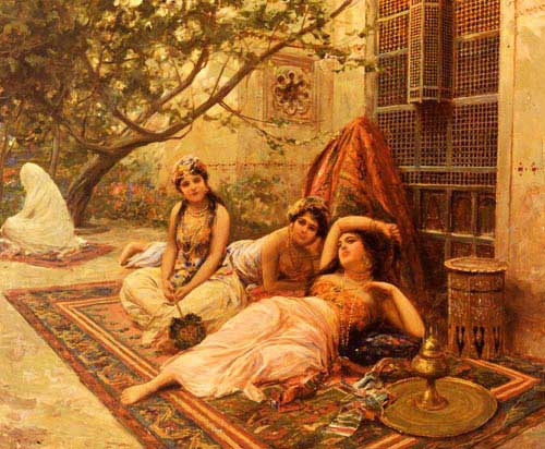 Painting Code#11345-Fabbi, Fabbio(Italy): Girls of the Harem