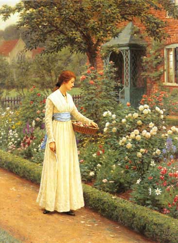 Painting Code#11367-Hayter, John(England): Summer Roses