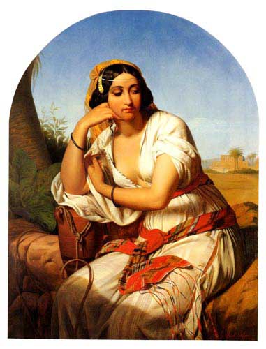 Painting Code#11446-Guffens, Godfried(Belgium): A Young Oriental Woman