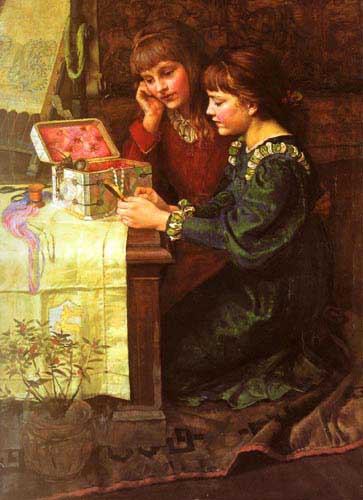 Painting Code#11467-Gow, Mary L.(UK): The Sewing Box