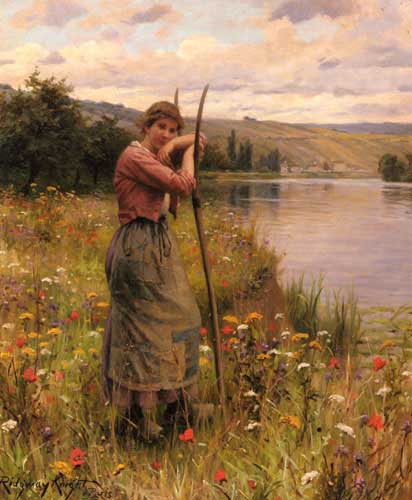 Painting Code#11473-Knight, Daniel Ridgway(USA): A Moment Of Rest