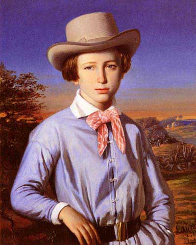 Painting Code#11486-Laurent, Fran&amp;ccedil;ois(France): Young Man with a Hat
