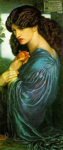 Painting Code#11529-Rossetti, Dante Gabriel(England): Proserpine