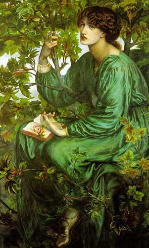 Painting Code#11535-Rossetti, Dante Gabriel(England): The Day Dream