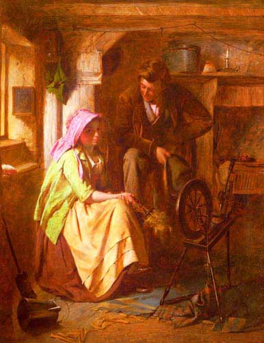 Painting Code#11640-Midwood, William Henry (England): Courtship