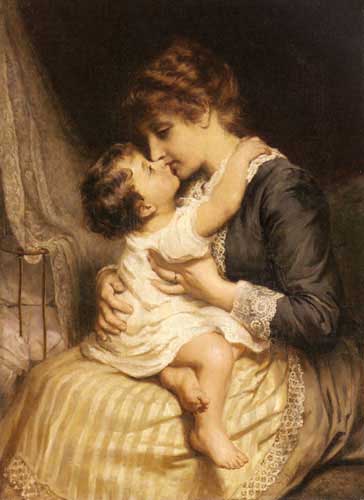 Painting Code#11651-Morgan, Frederick(England): Motherly Love