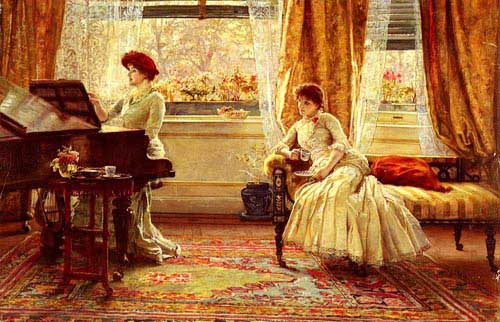 Painting Code#11682-Muschamp, Francis Sidney(UK): New Music