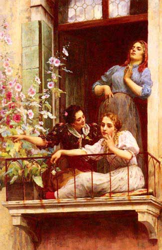 Painting Code#11693-Novo, Stefano(Italy): The Gossips
