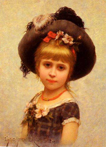 Painting Code#11826-Semenowsky, Eisman(France): The Hat
