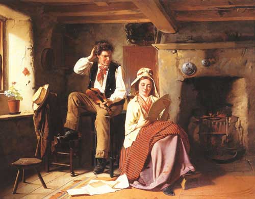 Painting Code#11865-Midwood, William Henry(England): The music lesson