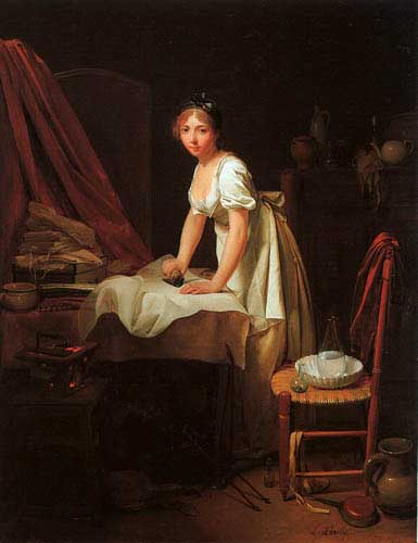 Painting Code#11981-Boilly,Louis Leopold: Young Woman Ironing