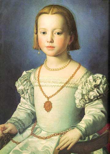 Painting Code#11986-Bronzino, Agnolo(Italy): Bia, The Illegitimate 
Daughter of Cosimo I de&#039; Medici