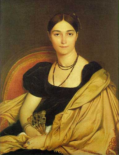 Painting Code#1200-Ingres: Madame Antonia Devaucay de Nittis