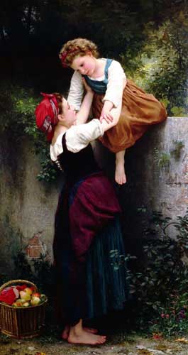 Painting Code#12024-Bouguereau, William(France): Little Thieves