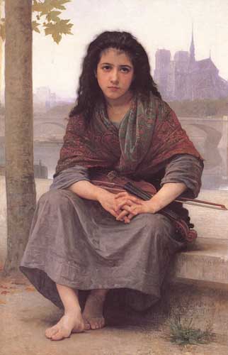 Painting Code#12026-Bouguereau, William(France): The Bohemian