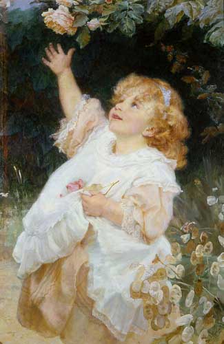 Painting Code#12059-Frederick Morgan: Out of Reach
