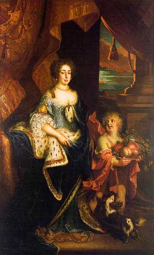 Painting Code#12097-Huysmans, Jacob (Flemish): Lady Elizabeth Somerset (Countess, later Duchess of Powis)