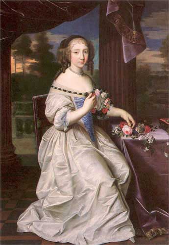 Painting Code#12136-Mignard, Pierre-Fran&amp;ccedil;ois(France): Portrait of a Young Lady