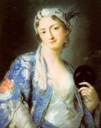 Painting Code#12149-Carriera, Rosalba: Portrait of Felicita Sartori