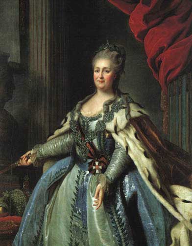Painting Code#12155-Rokotov, Fedor(Russia): Portrait of Catherine II