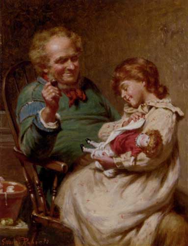 Painting Code#12158-Roberts, Edwin Thomas: The Proud Little Mother