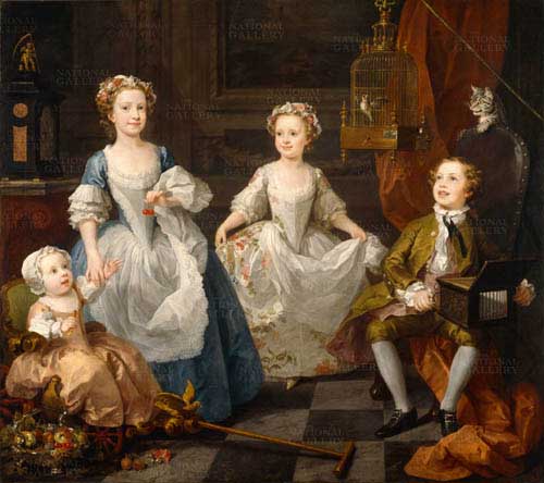 Painting Code#12178-William Hogarth: The Graham Children