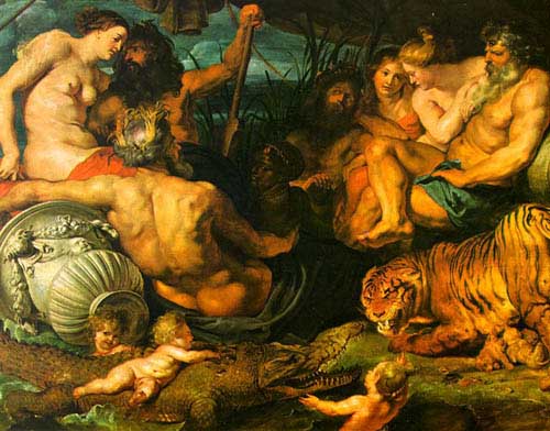 Painting Code#1223-Rubens, Peter Paul: The Four Parts of the World