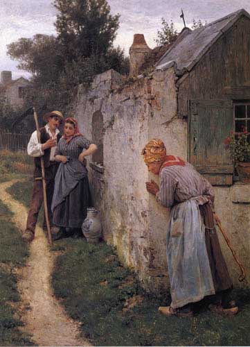Painting Code#12395-Henry Mosler - Approaching Storm