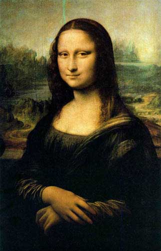 Painting Code#1241-Leonardo da Vinci: Mona Lisa, original size: 77×53cm
