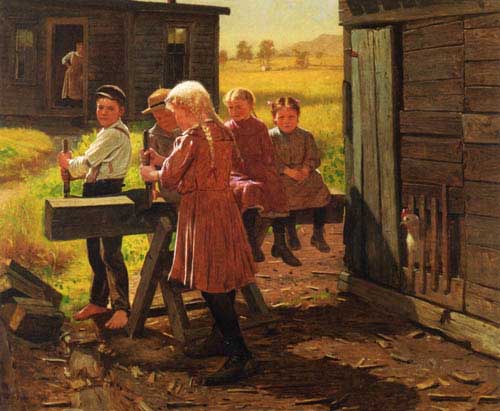 Painting Code#12502-Brown, John George - The Industrious Family