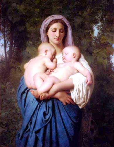 Painting Code#12517-Bouguereau, William - Charity