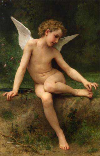 Painting Code#12524-Bouguereau, William - Cupid with Thorn