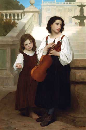 Painting Code#12528-Bouguereau, William - Far from home