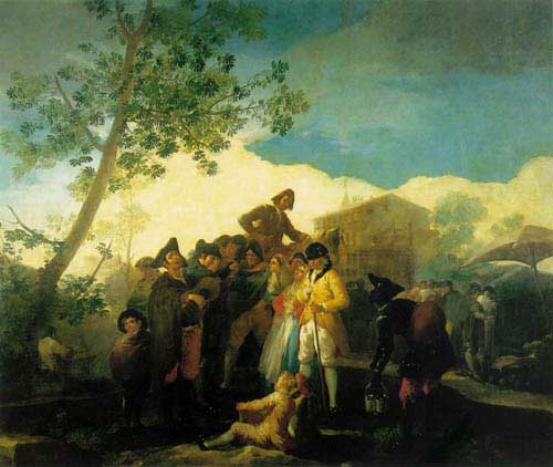 Painting Code#1254-Goya, Francisco: Blind Guitarist
