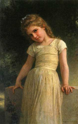 Painting Code#12587-Bouguereau, William - The Mischievous One 
