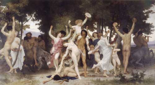 Painting Code#12597-Bouguereau, William - The Youth of Bacchus