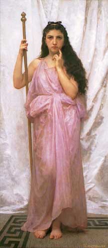 Painting Code#12607-Bouguereau, William - Young Priestess